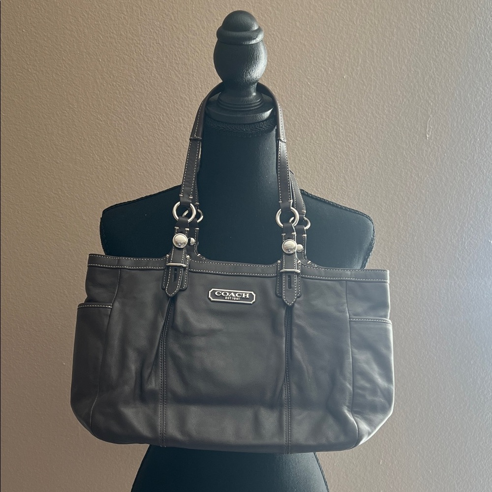 Coach Dark Brown Leather Shoulder Bag